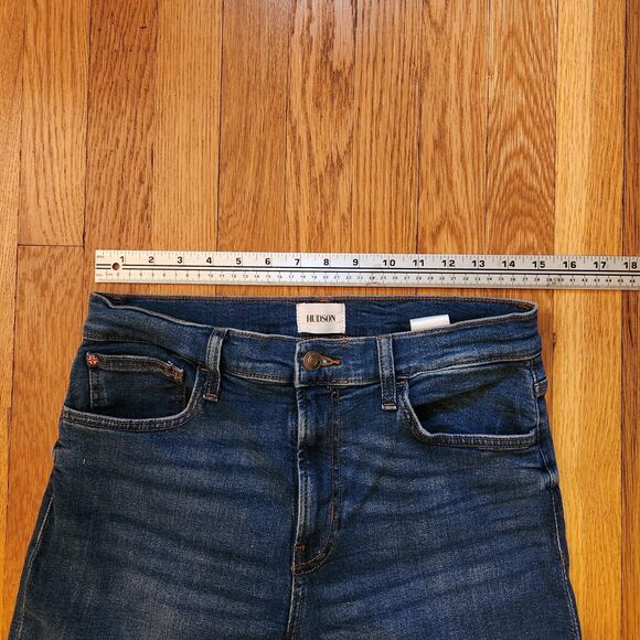 Hudson Rosalie High-Rise Wide Leg Ankle Jean in Callisto (Blue), Sz 27 - Picture 9 of 13